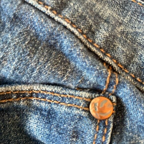 William Rast Taper unisex dark wash 100 % cotton jeans 32x32 cool belt loops - Picture 6 of 13